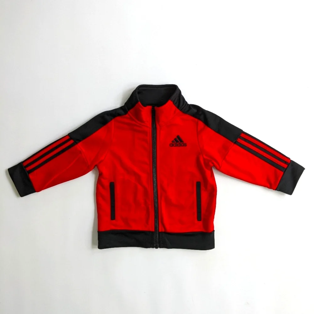 Adidas Red and Black Track Suit